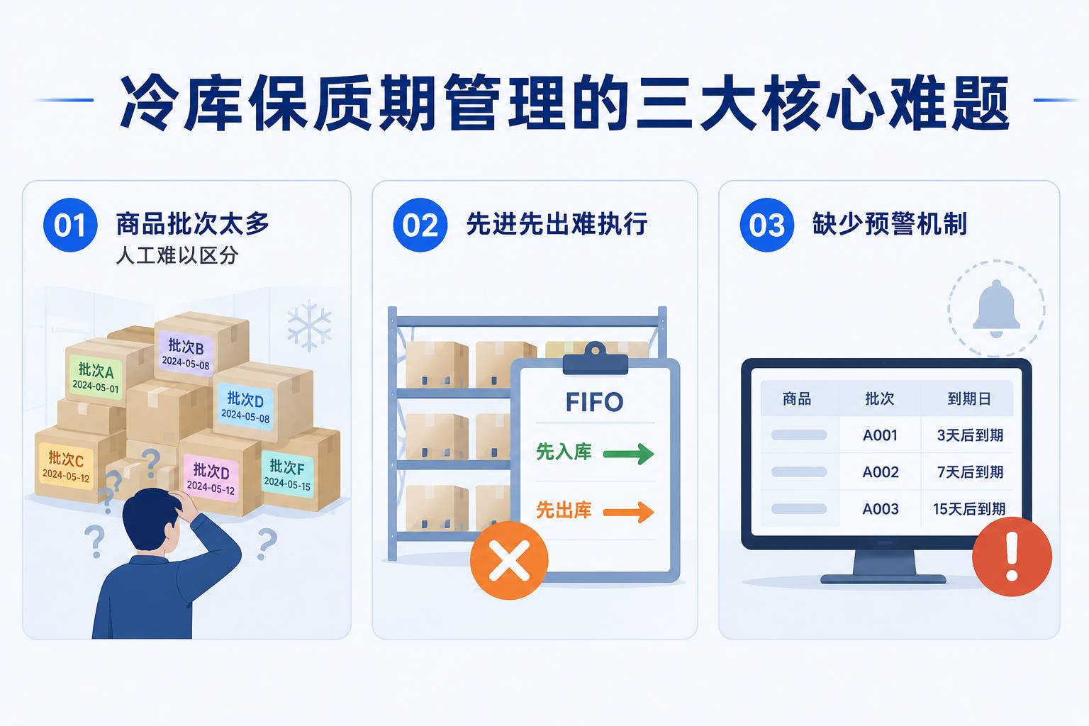冷库保质期管理三大难题