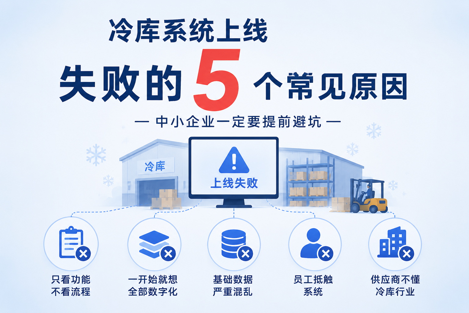 冷库系统上线失败的5个常见原因，中小企业一定要提前避坑