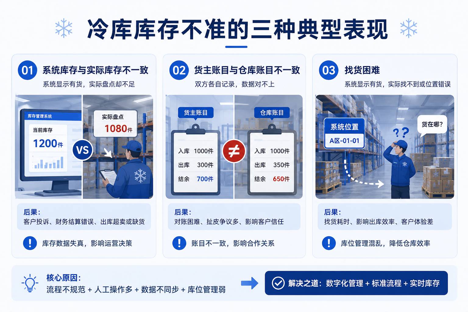 冷库库存问题四大典型表现