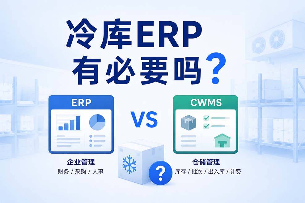 冷库ERP有必要吗？中小冷库到底该选ERP还是专业CWMS系统