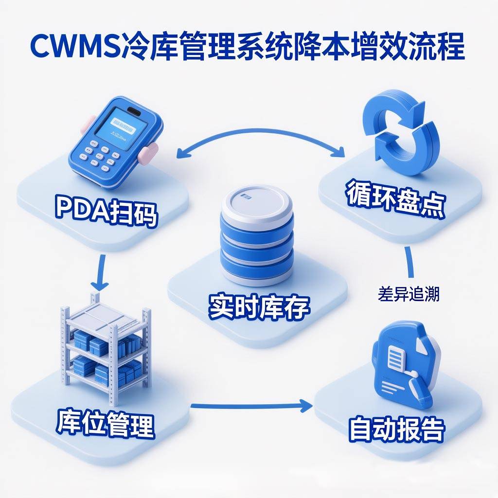 CWMS冷库管理系统降本增效6步流程