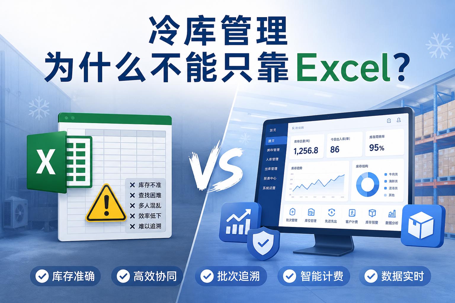 冷库管理为什么不能只靠Excel-6大真实运营问题解析
